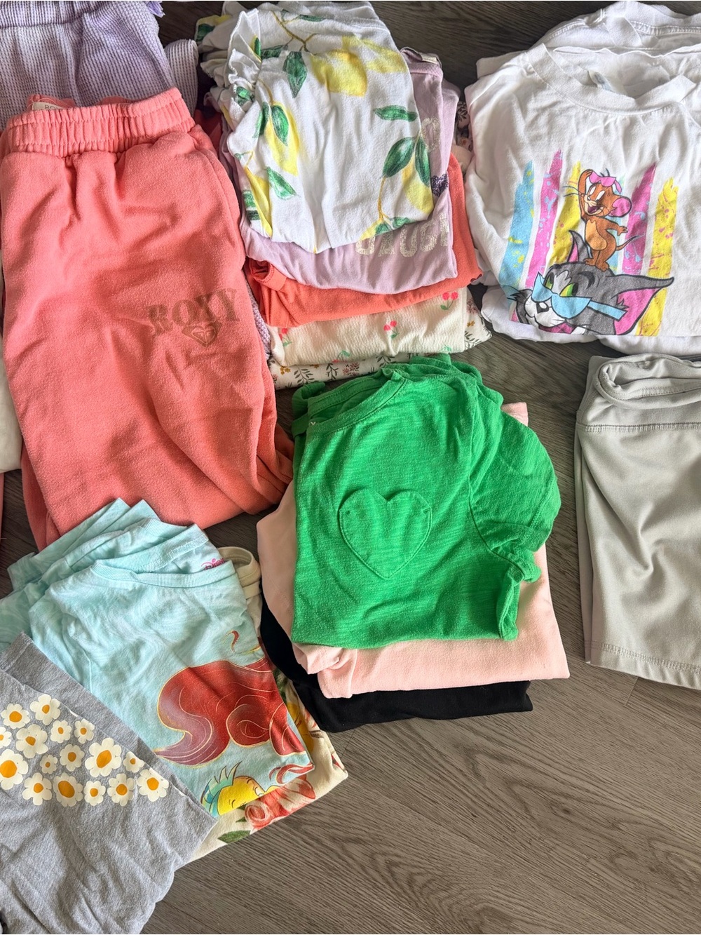 Assorted girls clothing